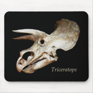 Tapis de souris crâne de Triceratops