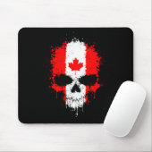 Tapis De Souris Crâne d'éclaboussure d'égoutture du Canada (Avec souris)