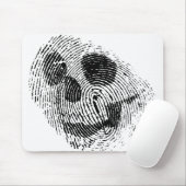 Tapis De Souris Crâne d'empreinte digitale (Avec souris)