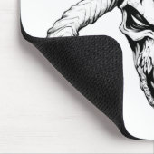 Tapis De Souris Crâne divin blanc de la mort (Coin)