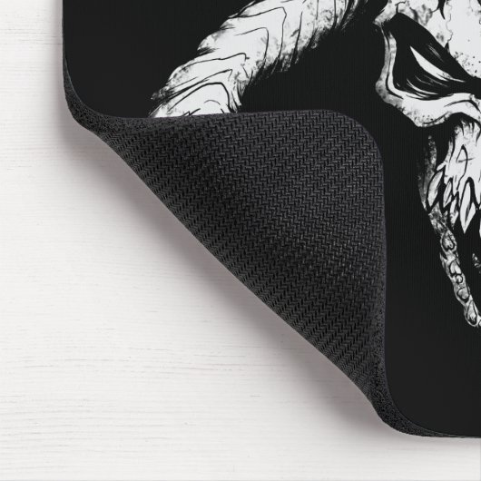 Tapis De Souris Crâne divin noir de la mort (Coin)