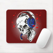 Tapis De Souris Crâne du DJ (Avec souris)