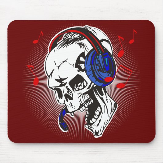 Tapis De Souris Crâne du DJ (Devant)