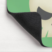 Tapis De Souris Crâne et arc punks mignons Mousepad (vert) (Coin)