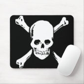 Tapis De Souris crâne et crossbone (Avec souris)
