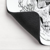 Tapis De Souris Crâne et fleurs inspirés (Coin)
