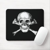 Tapis De Souris Crâne et os croisés (Avec souris)