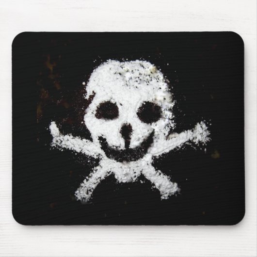 Tapis De Souris Crâne et os croisés (Devant)
