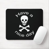 Tapis De Souris Crâne et os croisés (Avec souris)
