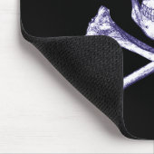 Tapis De Souris Crâne et os croisés (Coin)