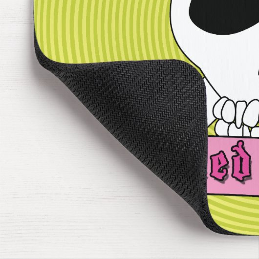 Tapis De Souris Crâne et os croisés Mousepad de fille (Coin)