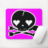 Tapis De Souris Crâne Étrange Style Kawaii Goth (Avec souris)