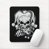 Tapis De Souris Crâne Evil Jester (Avec souris)