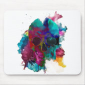 Tapis De Souris Crâne - Explosion d'encre (Skull - Ink Blast) (Devant)