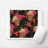 Tapis De Souris crâne floral (Avec souris)