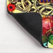 Tapis De Souris Crâne floral couronné (Coin)
