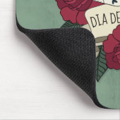 Tapis De Souris Crâne floral Dia de los Muertos | Mousepad (Coin)