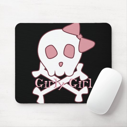 Tapis De Souris Crâne Girly Mousepad (Avec souris)