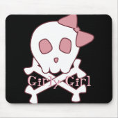 Tapis De Souris Crâne Girly Mousepad (Devant)