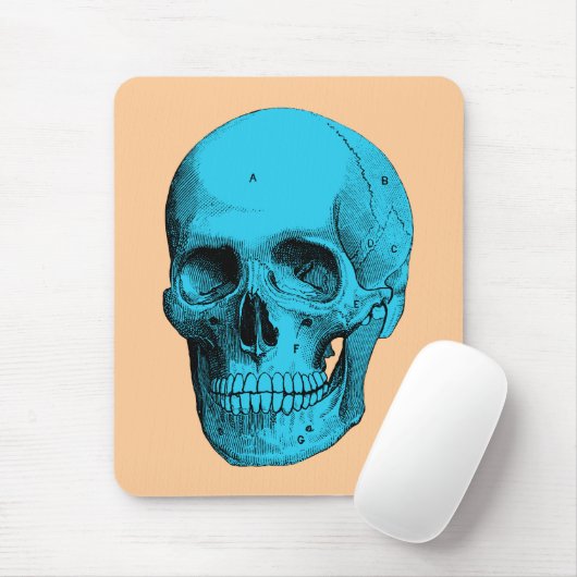 Tapis De Souris Crâne humain d'anatomie (Avec souris)