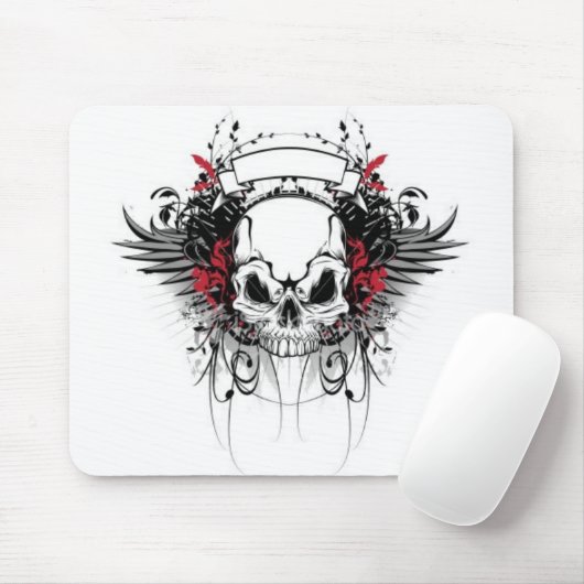 Tapis De Souris Crâne impressionnant (Avec souris)