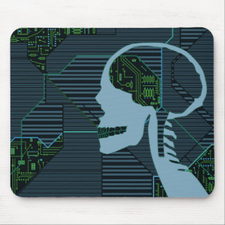 Tapis De Souris crâne logique éclairé