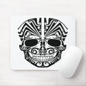 Tapis De Souris Crâne maori de masque de tatouage (Avec souris)