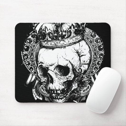 Tapis De Souris Crâne Mousepad (Avec souris)