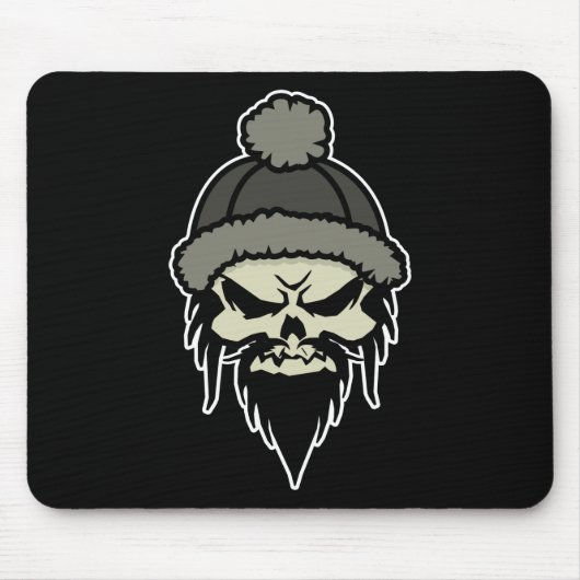 Tapis De Souris Crâne Mousepad de patineur (Devant)