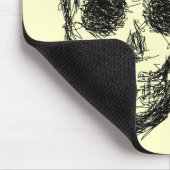 Tapis De Souris Crâne noir (Coin)