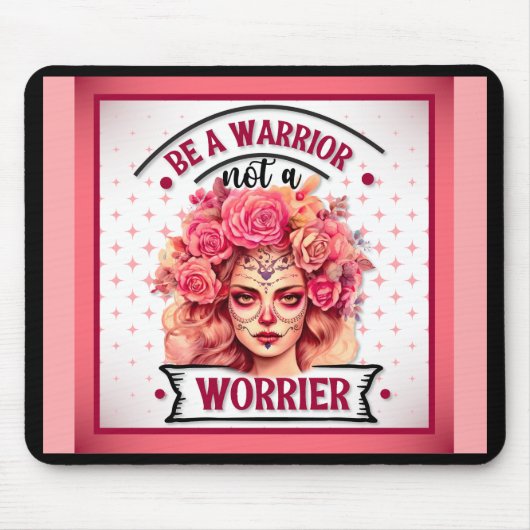 Tapis De Souris Crâne rose et joli sucre (Devant)