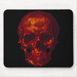 Tapis De Souris Crâne rouge
