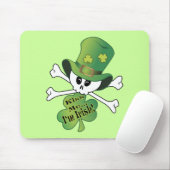 Tapis De Souris Crâne shamrock (Avec souris)