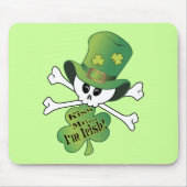 Tapis De Souris Crâne shamrock (Devant)