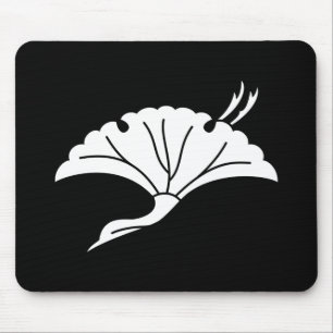 Tapis De Souris Crane-shaped ginkgo leaf
