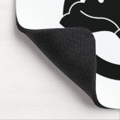 Tapis De Souris Crane-shaped ginkgo leaf on a circle (Coin)