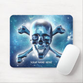 Tapis De Souris Crâne spatial. Personnalisé (Avec souris)