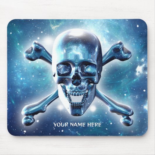 Tapis De Souris Crâne spatial. Personnalisé (Devant)