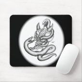 Tapis De Souris Crâne - têtes de diable avec serpent (Avec souris)