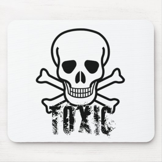 Tapis De Souris Crâne toxique (Devant)
