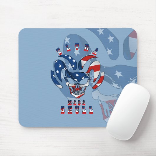 Tapis De Souris Crâne Ultra Maga | (Avec souris)