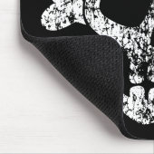 Tapis De Souris Crâne usé et os croisés (Coin)