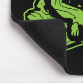 Tapis De Souris Crâne vert de Scribbly (Coin)