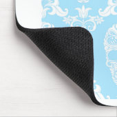 Tapis De Souris crâne victorien bleu (Coin)