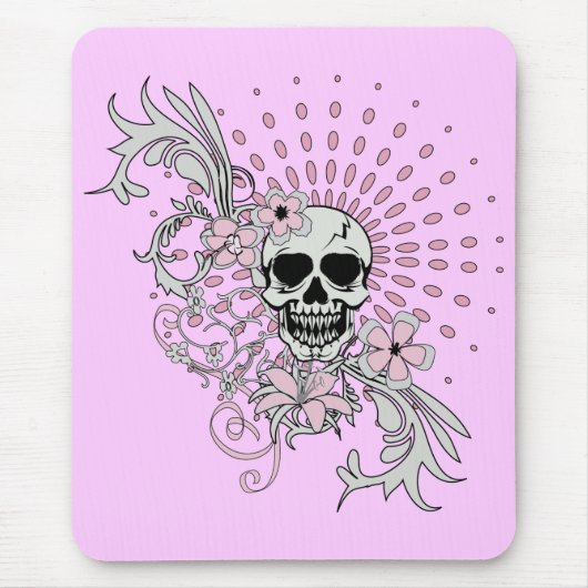 Tapis De Souris Crâne vintage (Devant)