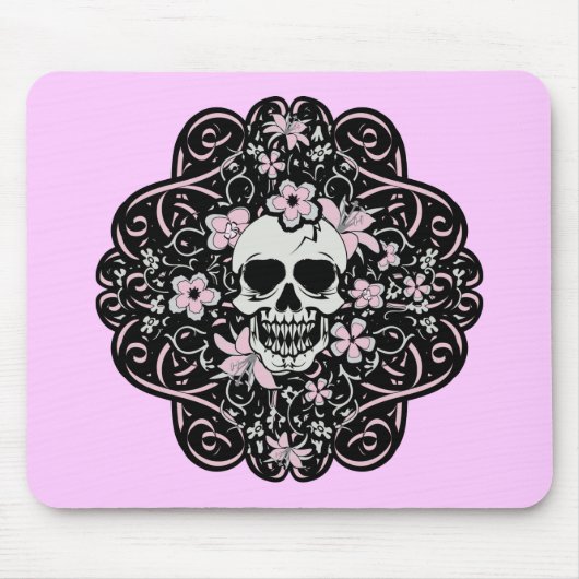 Tapis De Souris Crâne Vintage (Devant)