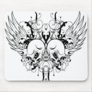 Tapis De Souris Crânes à ailes Mousepad