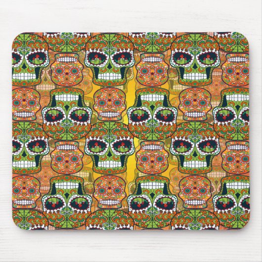 Tapis De Souris Crânes à sucre (Devant)