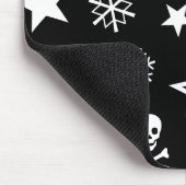Tapis De Souris Crânes et flocons de neige (Coin)