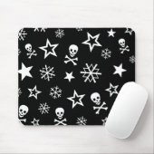 Tapis De Souris Crânes et flocons de neige (Avec souris)
